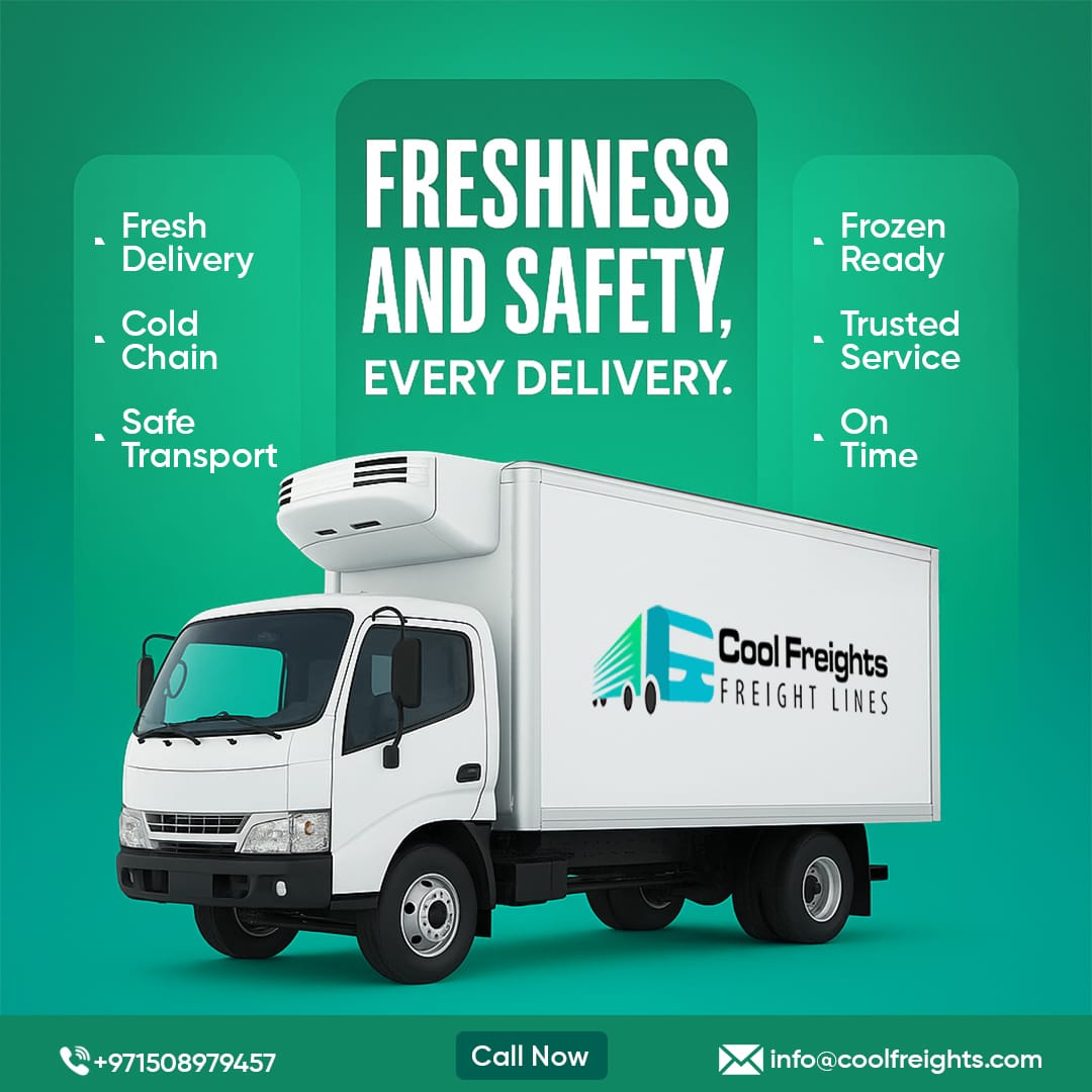 Freezer truck rental in Dubai for frozen food and pharmaceutical delivery